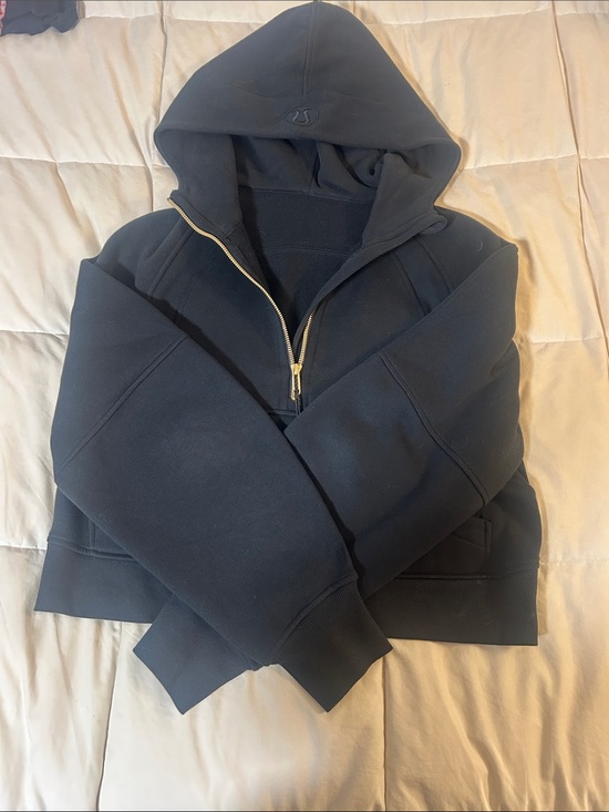 lululemon athletica Jackets & Blazers - lululemon athletica Black Hooded Zip Sweatshirt